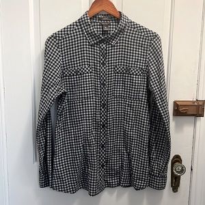 Eddie Bauer women’s button down buffalo plaid classic fit medium